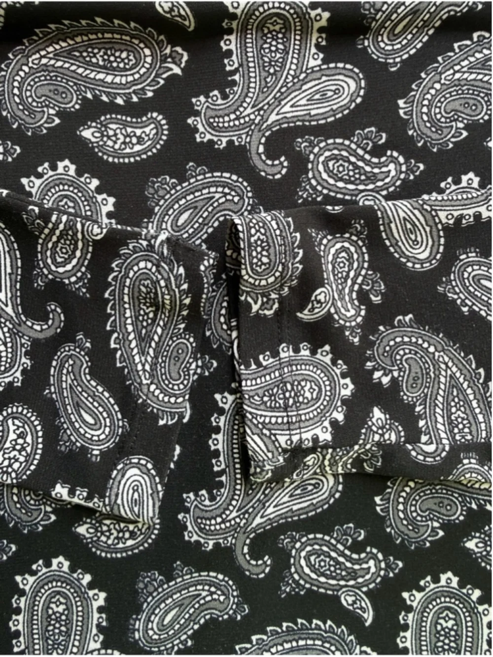 Michael Kors Black Paisley Long-Sleeve Mini Dress Size XS Classic Stretch Office